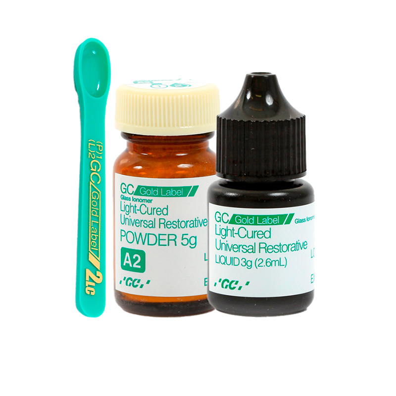 Kit Ionômero de Vidro Restaurador Fotopolimerizável Gold Label 2 LC A2 - GC
