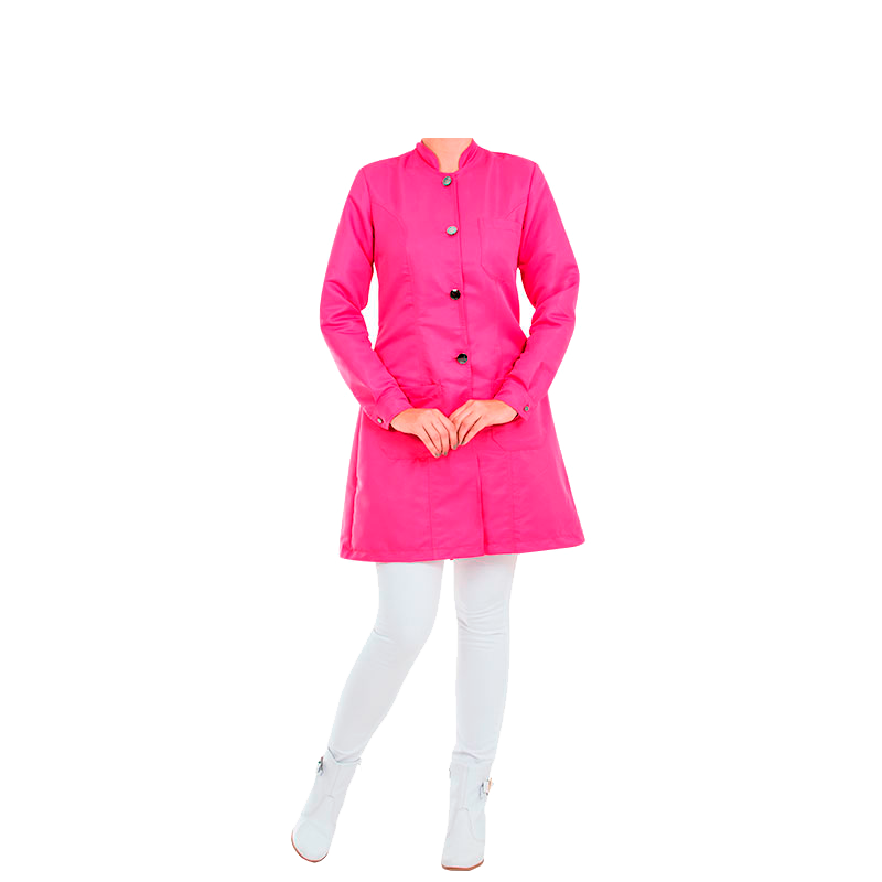 Clique na imagem para ampliar Jaleco Feminino Premium - Gola Padre - Rosa Pink