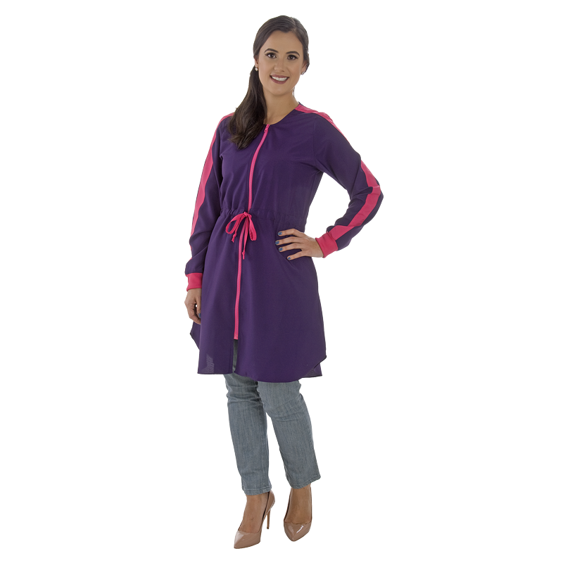 Clique na imagem para ampliar Jaleco Feminino Sport - Roxo