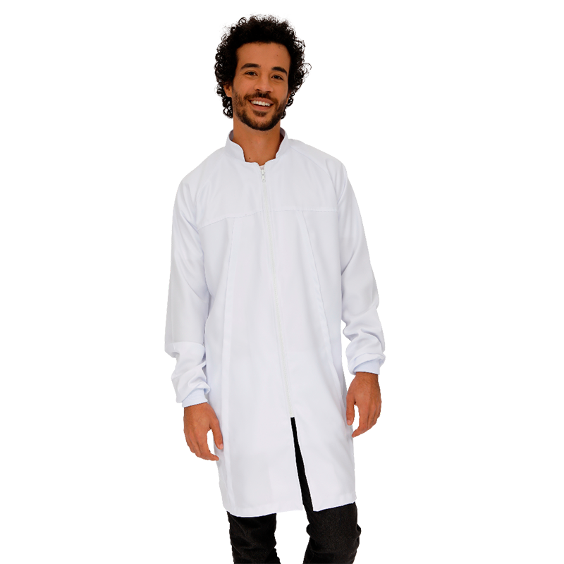 Clique na imagem para ampliar Jaleco Masculino Vision Branco
