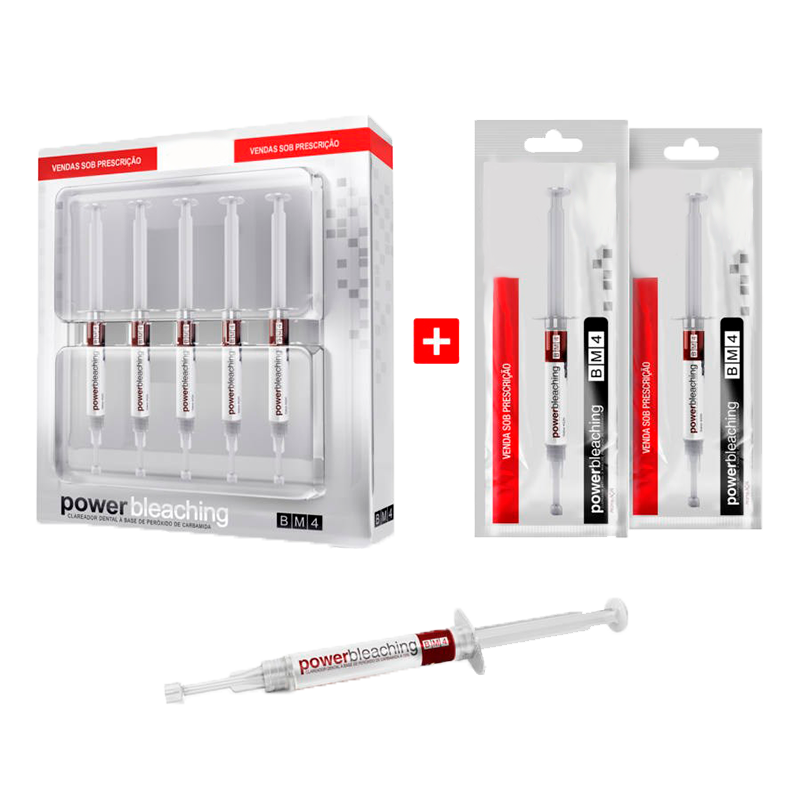 Clique na imagem para ampliar Kit Clareador Power Bleaching c/ Sabor - Promocional