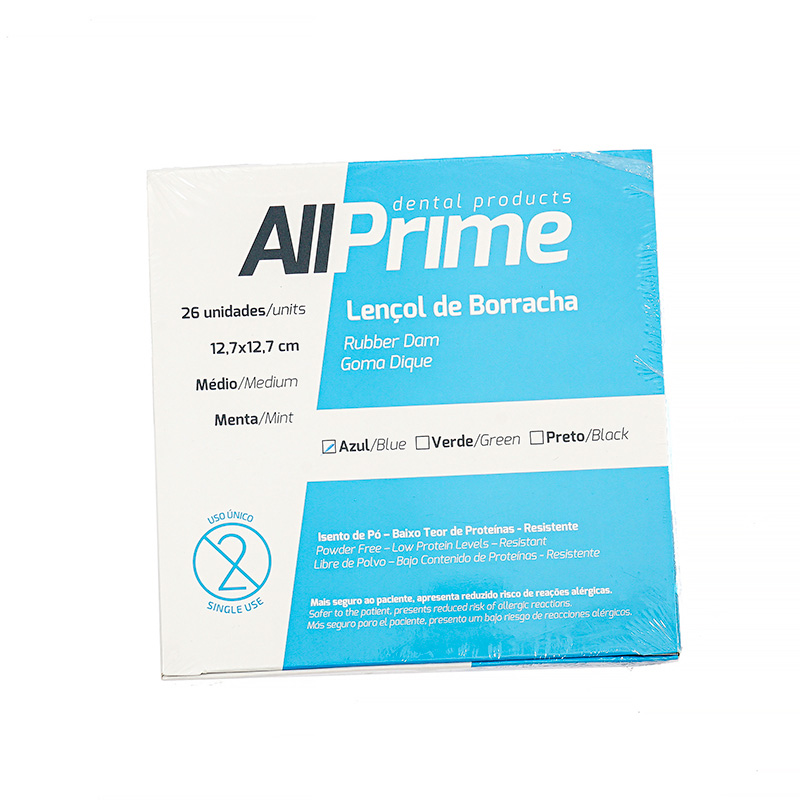 Lençol de Borracha 12,7x12,7 cm Azul - AllPrime
