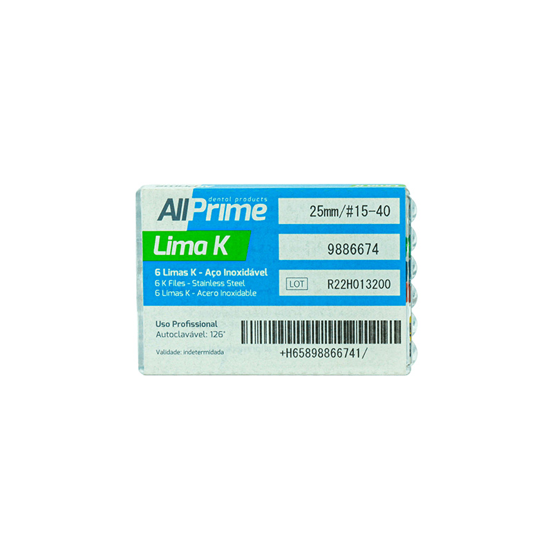 Lima K 25 mm Nº 15-40 - 6unid. - AllPrime