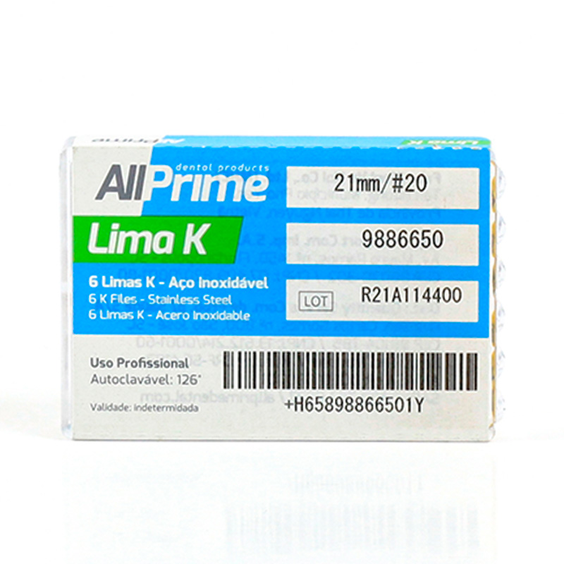 Lima K 21 mm Nº 20 - 6unid. - AllPrime