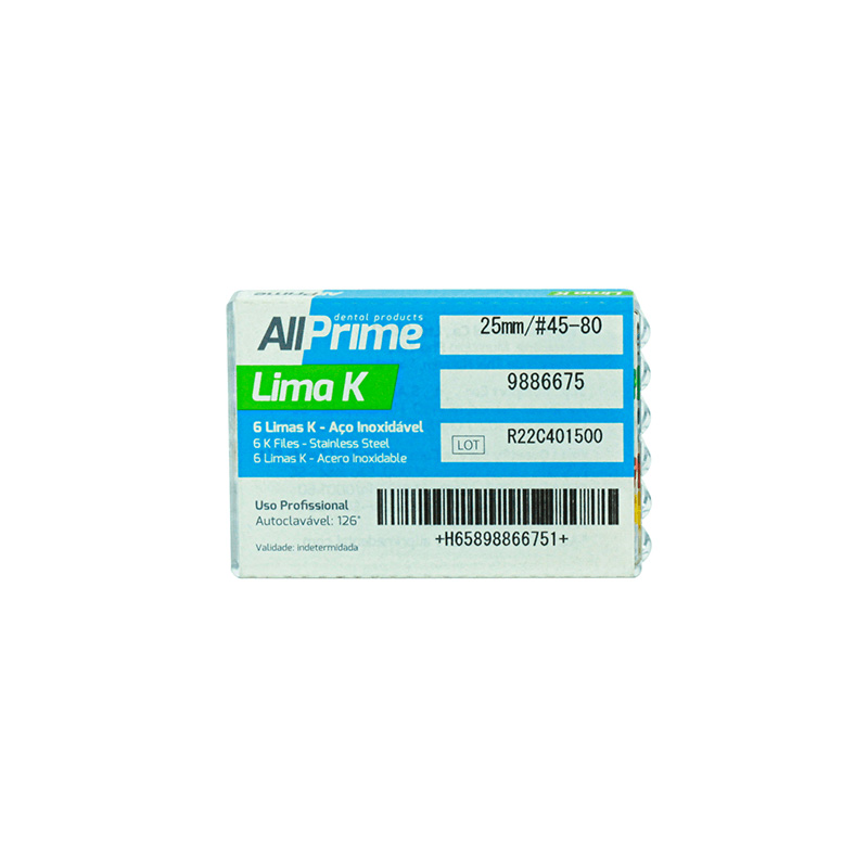 Lima K 25 mm Nº 45-80 - 6unid. - AllPrime