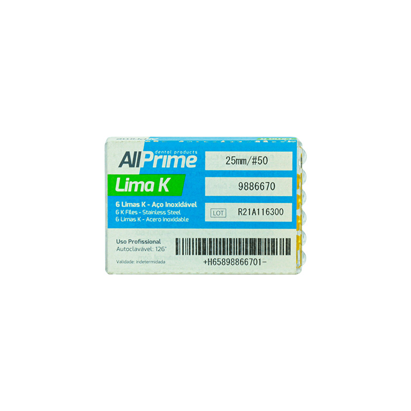 Lima K 25 mm Nº 50 - 6unid. - AllPrime