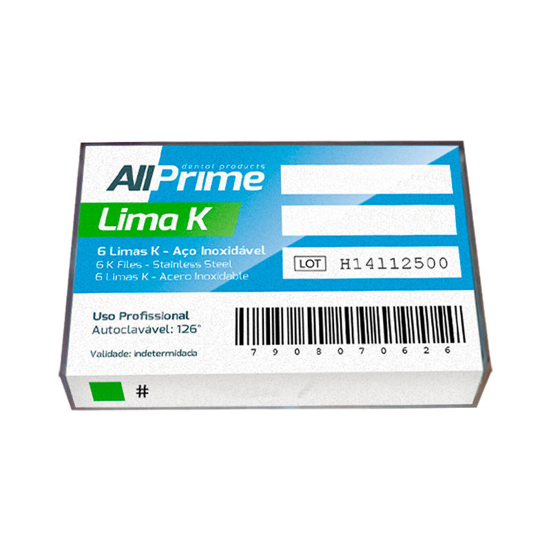 Lima K 31 mm Nº 8 - 6unid. - AllPrime