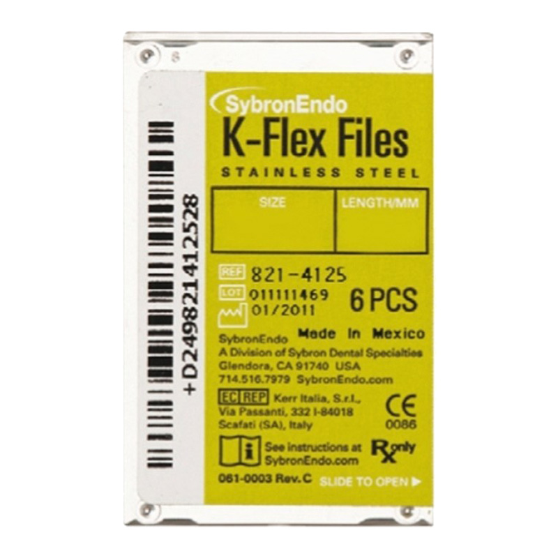 Lima K Flex 25 mm N° 45-80 - 6unid. - Kerr