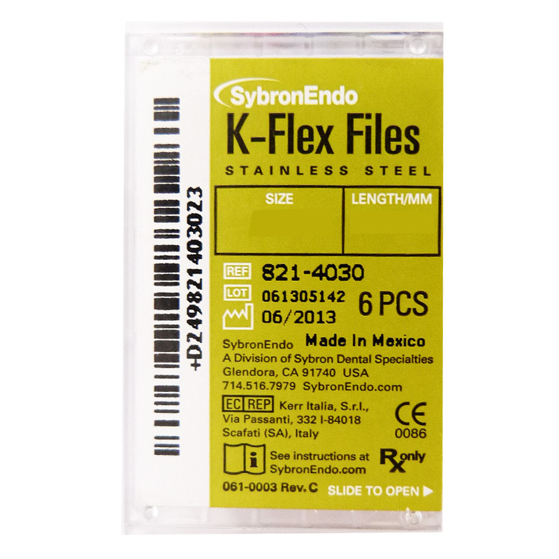 Lima K Flex 30 mm N° 45-80 - 6unid. - Kerr