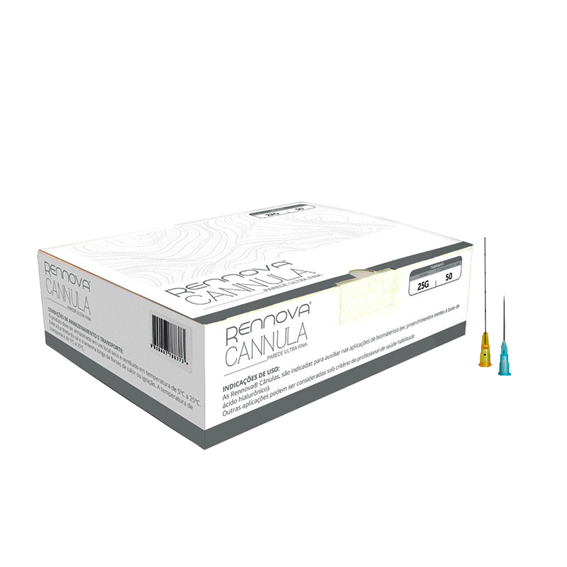Microcânula para Preenchimento 23g com Agulha 25g x 50 mm - RENNOVA