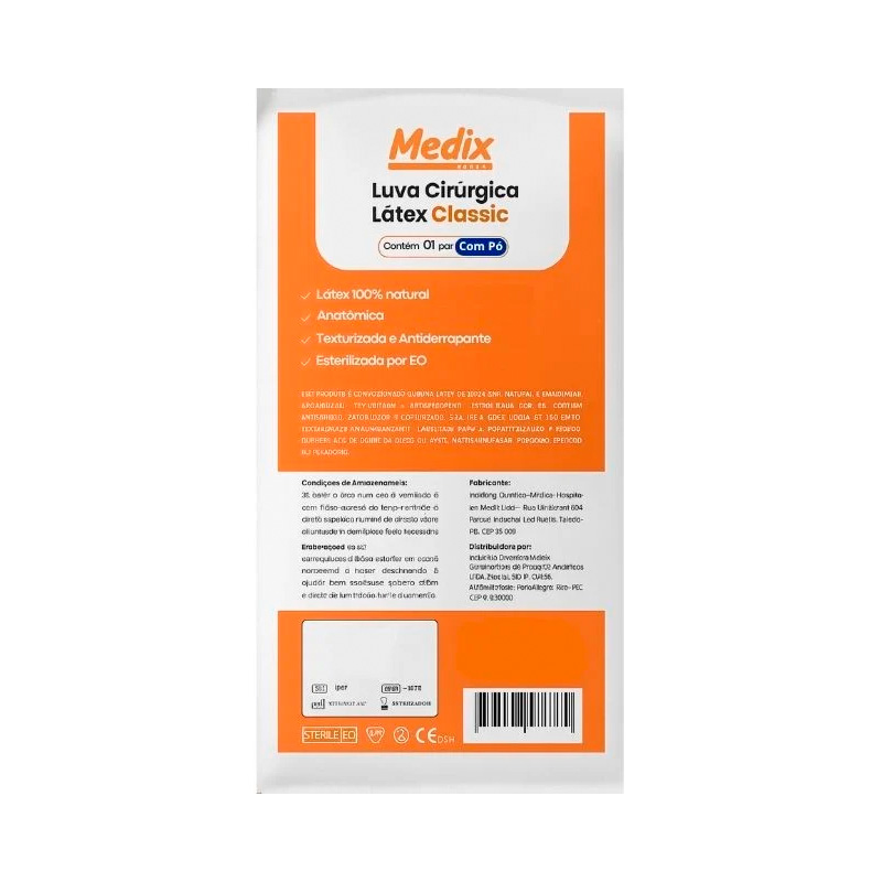 Luva Cirúrgica Medix