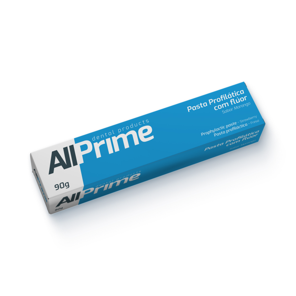 Pasta Profilática com Flúor Morango 90g - AllPrime