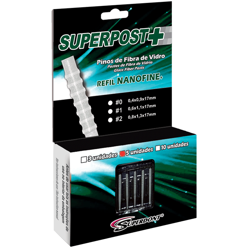 Clique na imagem para ampliar Pino de Fibra de Vidro Superpost+ Nanofine Refil - 5 Pinos