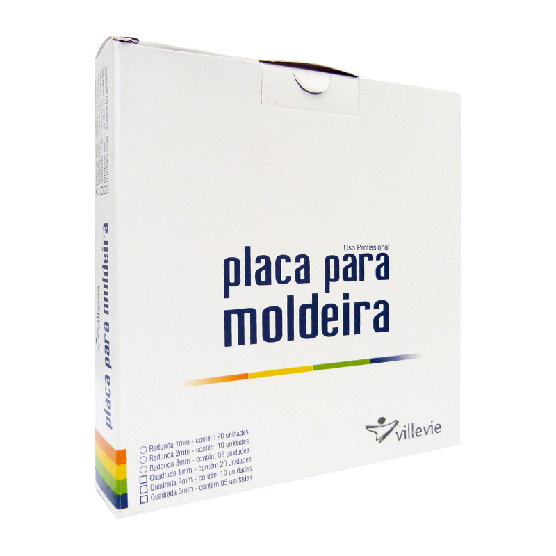 Placa para Moldeira EVA Soft 1 mm Quadrada 20unid. - Villevie