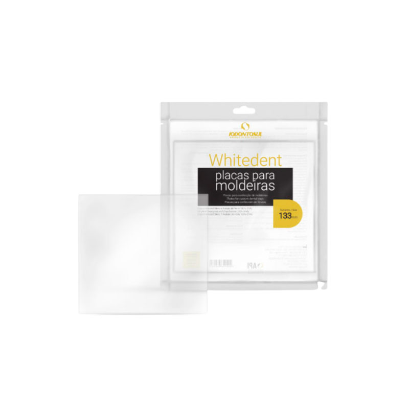 Placa Moldeira Whitedent Quadrada 1,0mm 5unid. - Iodontosul