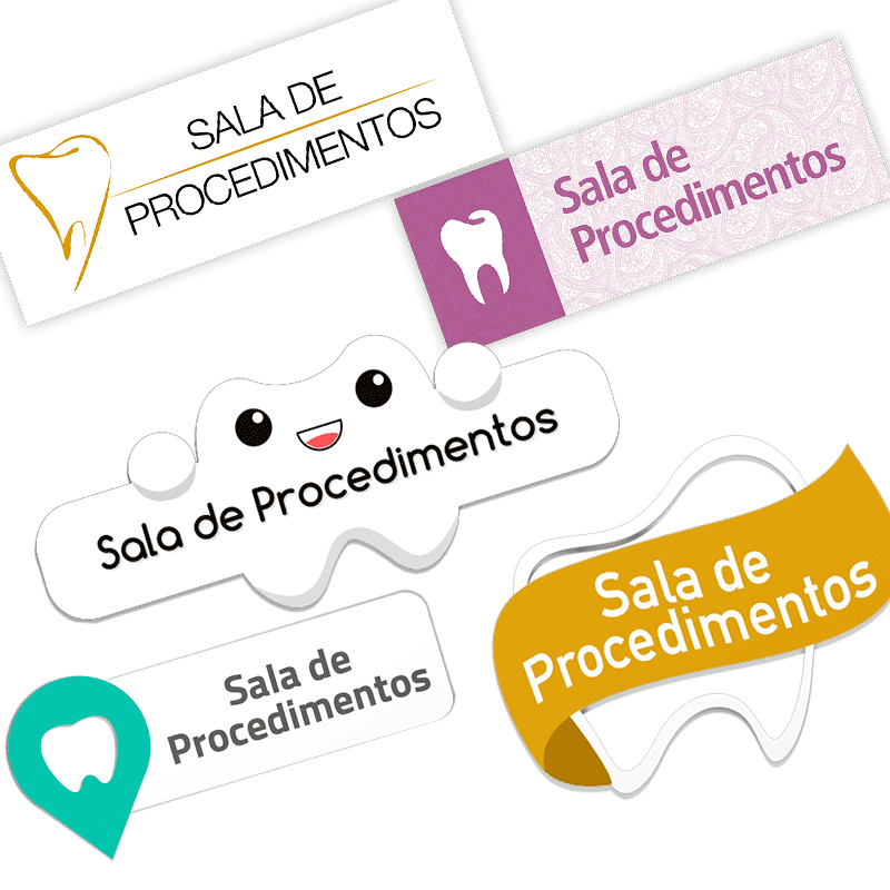 Clique na imagem para ampliar Placa p/ Sala de Procedimento
