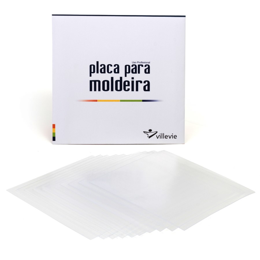 Placa para Moldeira EVA Soft 1 mm Quadrada 10unid. - Villevie