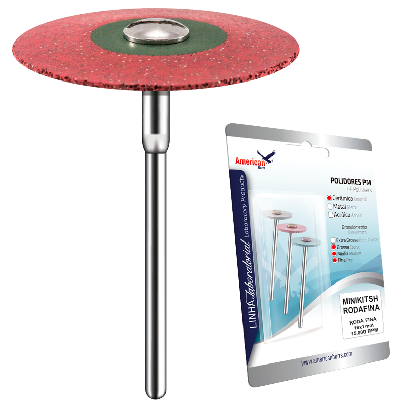 Clique na imagem para ampliar Disco Polidor Sinterizado de Diamante + Mini Kit Roda Fina