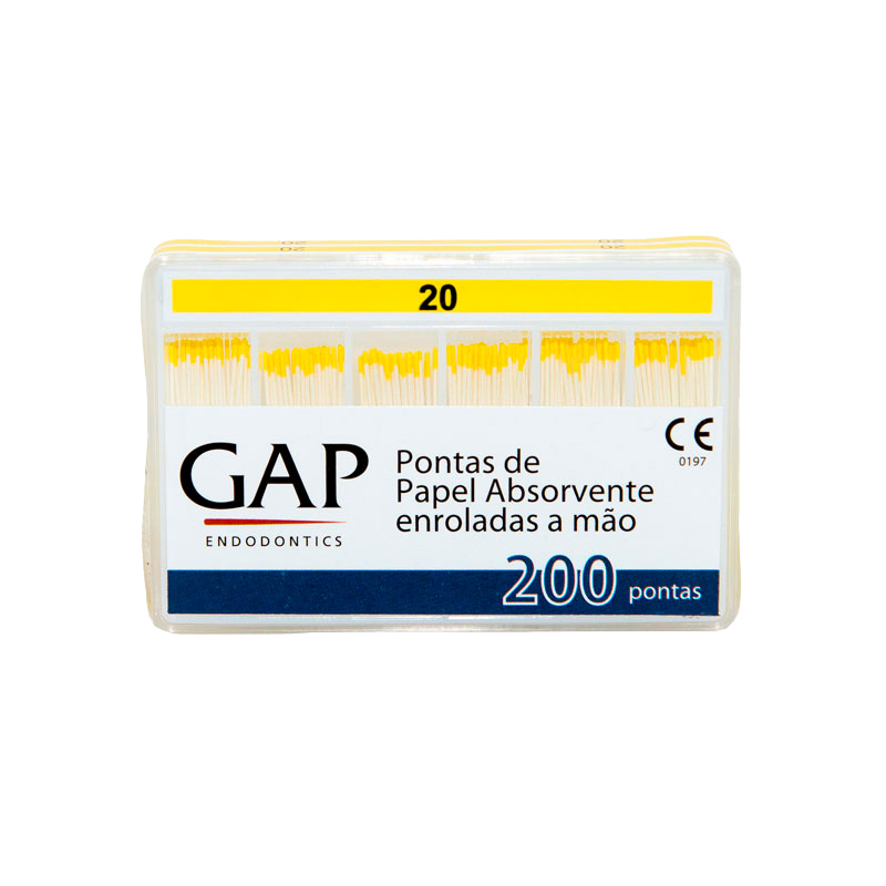Ponta de Papel Absorvente Nº 20 - 200unid. - GAP