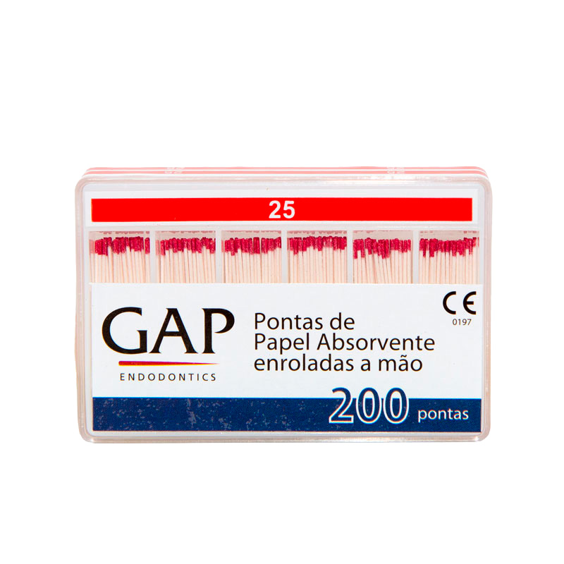 Ponta de Papel Absorvente Nº 25 - 200unid. - GAP