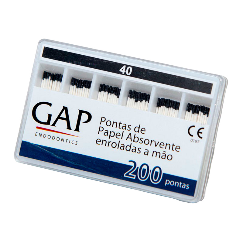 Ponta de Papel Absorvente Nº 40 - 200unid. - GAP