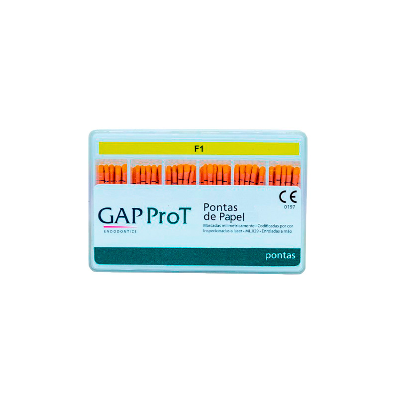 Ponta de Papel Absorvente ProT F1 - 100unid. - GAP