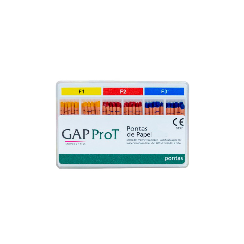 Ponta de Papel Absorvente ProT F1-F2-F3 - 100unid. - GAP