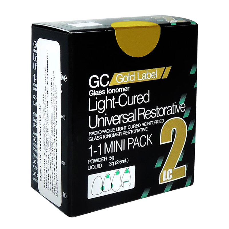 Kit Ionômero de Vidro Restaurador Fotopolimerizável Gold Label 2 LC A3 - GC
