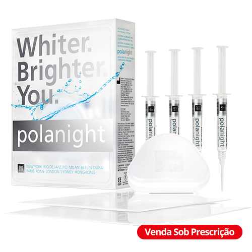 Clique na imagem para ampliar Kit Clareador Pola Night 5 Seringas