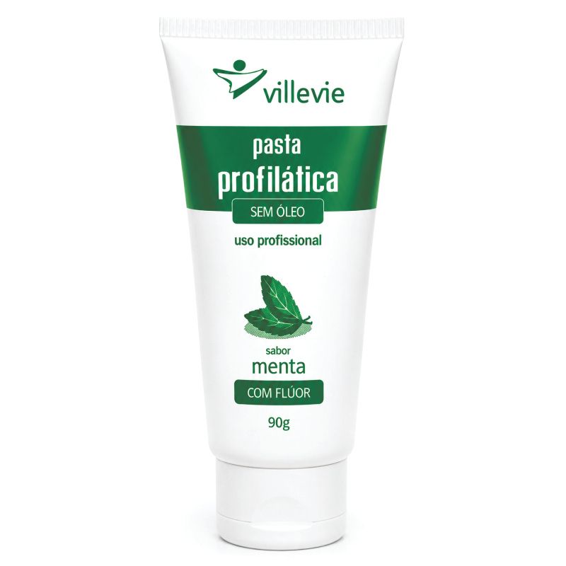 Pasta Profilática Villevie com Flúor Menta 90g - Villevie