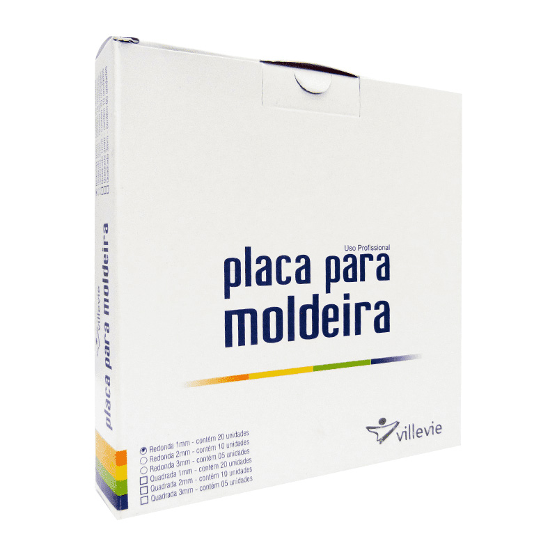 Placa para Moldeira EVA Soft 3mm Redonda 5unid. - Villevie