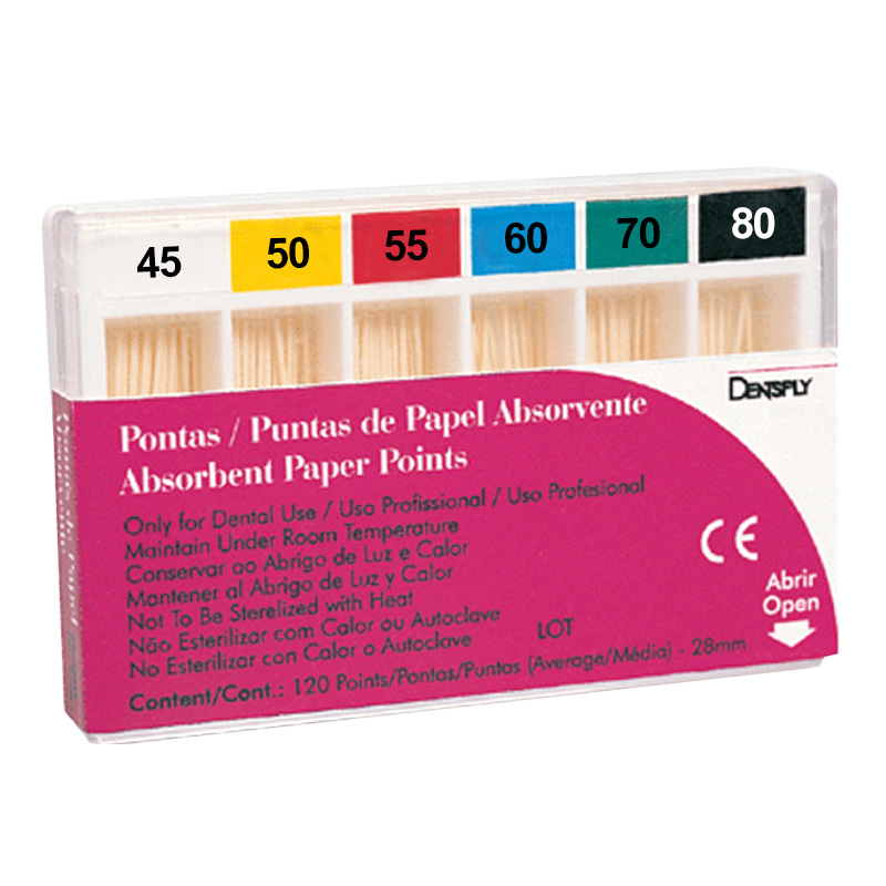 Ponta de Papel Absorvente Maillefer c/120 - Dentsply Sirona