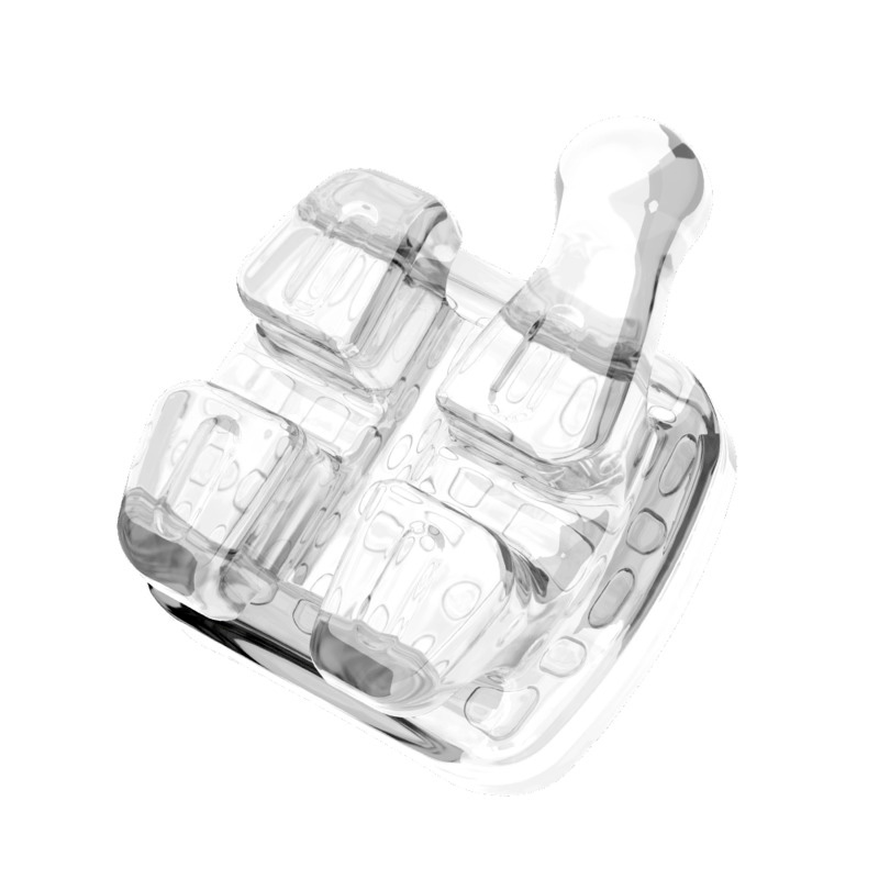 Braquete Cerâmico Iceram-P Roth 0,018 com Gancho Inferior Esquerdo Dente 33 Canino - Orthometric