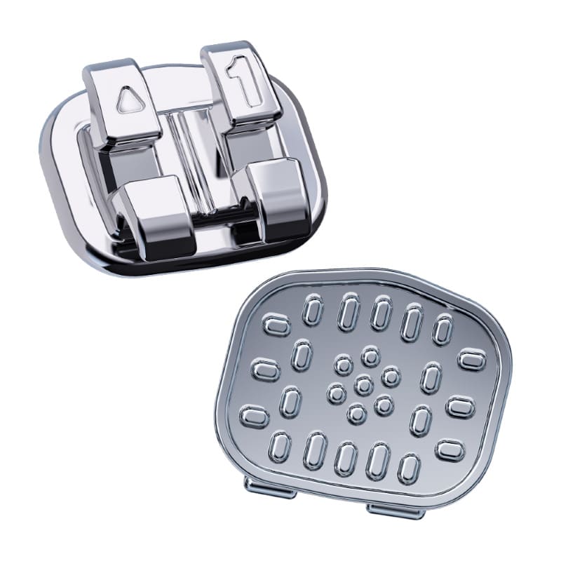 Braquete Metálico Advanced Series Mbt 0,018 com Gancho Superior Direito Dentes 14/15 1º E 2º Pm - Orthometric