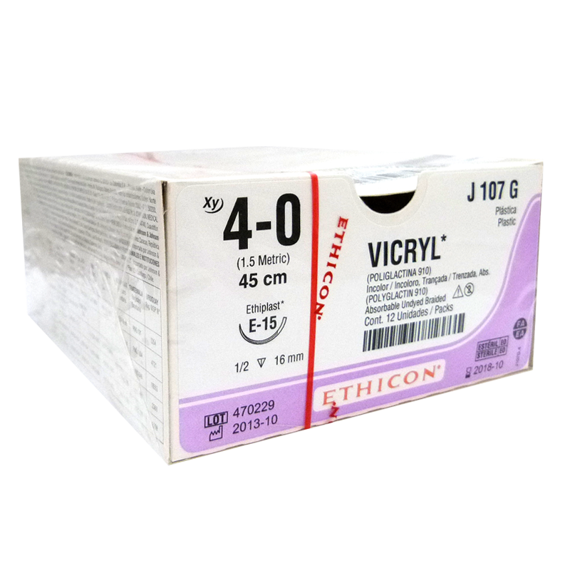Clique na imagem para ampliar Fio de Sutura Vicryl - Ag. 1,5cm