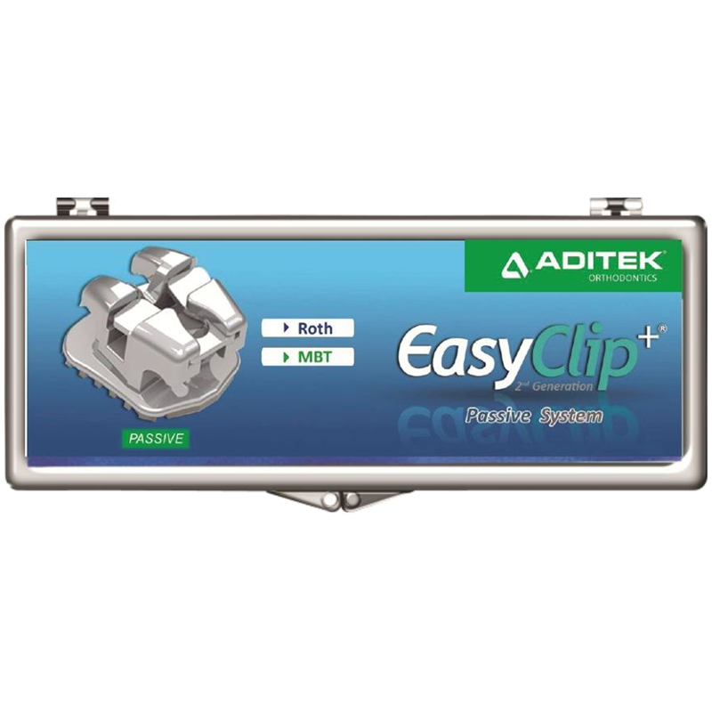 Clique na imagem para ampliar Bráquete Met. Autolig. Easyclip+ Passivo Roth/MBT 0,022'' - Rep.