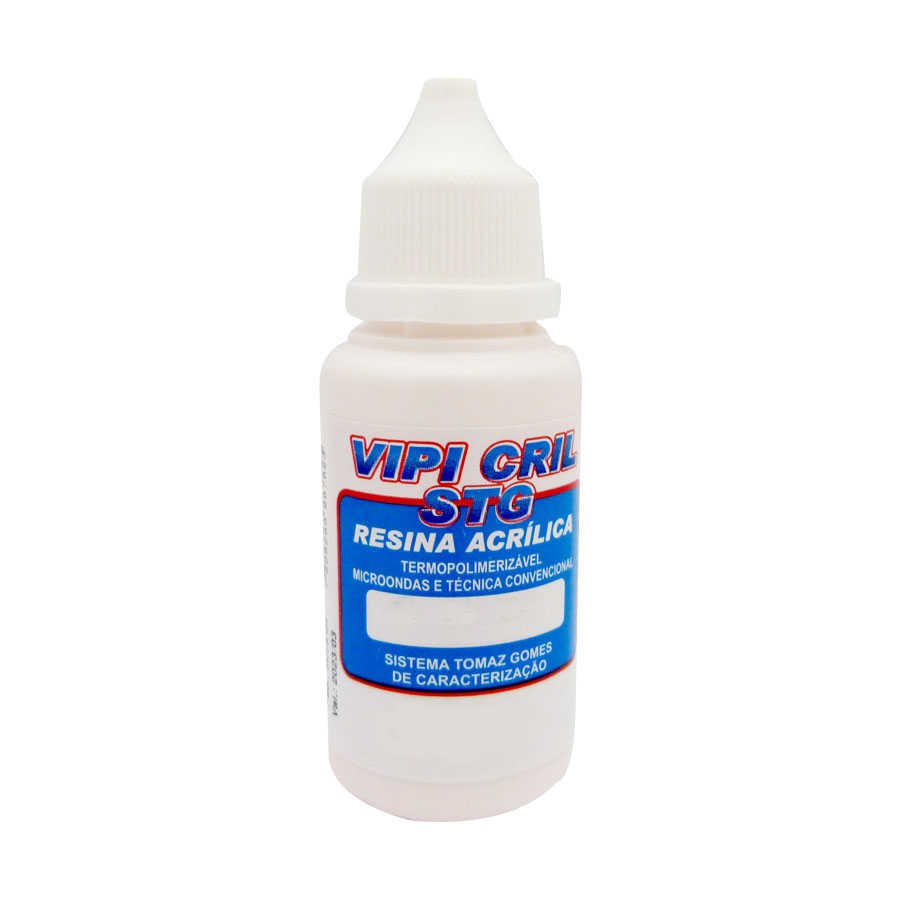 Resina Acrílica Gengiva Termopolimerizável STG Pó Rosa Vermelho - Rosa 2 Pigmento Intenso 15g - Vipi