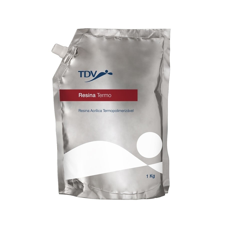 Resina Acrílica Termopolimerizável Pó Rosa Escuro com Veias 1 kg - TDV