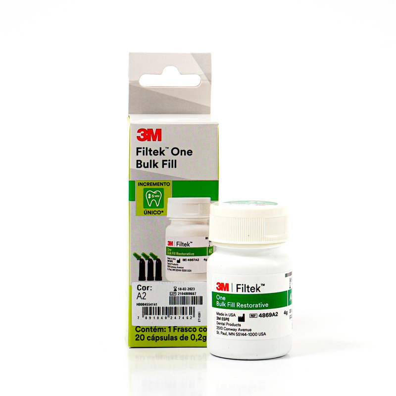 Resina Filtek One Bulk Fill A2 0,2g Cápsula 20unid. - Solventum