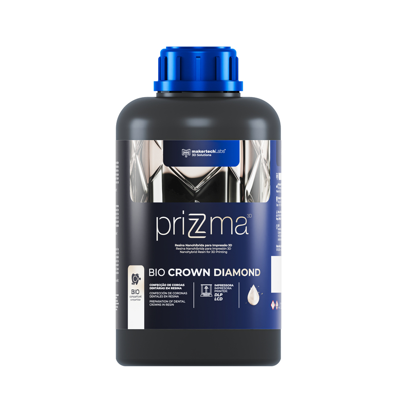 Resina Prizma 3D Bio Crown Diamond BL 300G - Makertech Labs