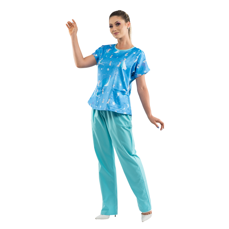 Clique na imagem para ampliar Scrub Feminino Disney - Frozen