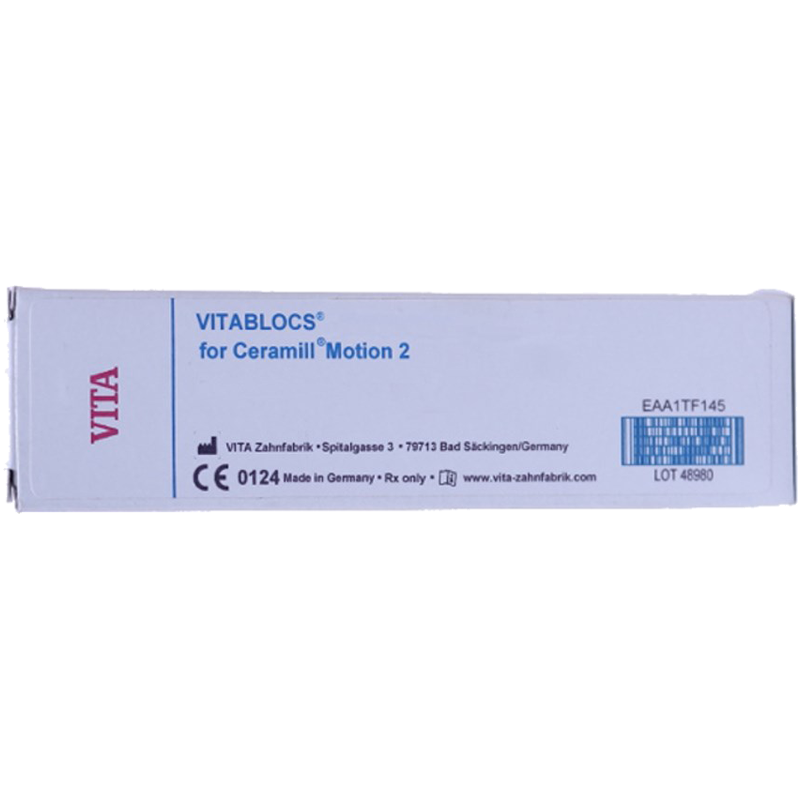 Clique na imagem para ampliar Bloco de Cerâmica Monocromática Vitablocs Mark II Class Ceramill Mot2